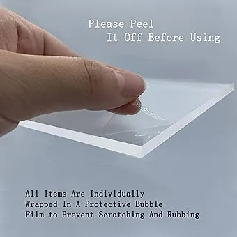 Porpoise Acrylic Riser, Clear Display Stand 3 Tier Shelf 12 Inch