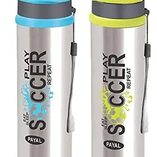 Porpoise Stainless Steel Water Bottle With Sipper Cap (Pack of 1/2/3)