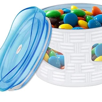 Porpoise Plastic Dry Fruit Box With Lid, Serving Tray, Storage Container - 2000m