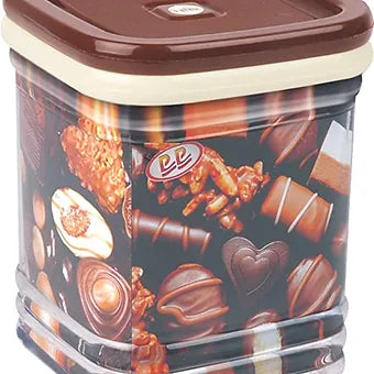 PORPOISE containers Airtight Storage Set (Spring, Small), Pack of 6 (Brown)