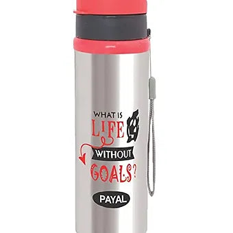 Porpoise Stainless Steel Water Bottle With Sipper Cap (Pack of 1/2/3)