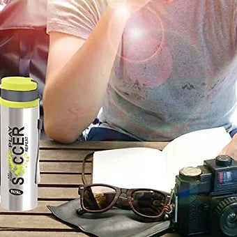 Porpoise Stainless Steel Water Bottle With Sipper Cap (Pack of 1/2/3)