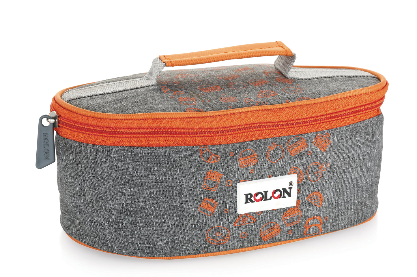 Rolon Lunch Mate Double Decker Big | Lunch Box | 1 Soft lunch pouch and 2 Medium size container and 1 Chapati container | BPA Free | 3 colors - Green, Orange, Blue