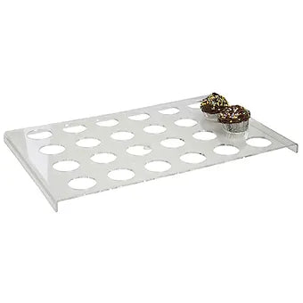 Porpoise Cupcake Stand 24 Holes Clear Acrylic Muffin Tray & holder for parties |