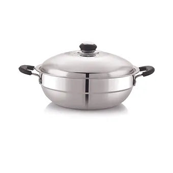 Anjali Fiesta Pro 4 in 1 Stainless Steel Multi Kadai Multipurpose with Lid