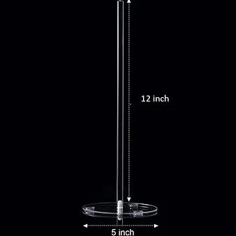 Porpoise Acrylic Donut Stand 12 inch (2 piece),Clear Donut Display Holder