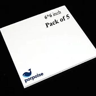 Porpoise DIY Acrylic Sheet 3mm 6"x12" for Glass Painting High Glass (White)