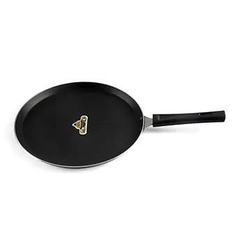 Anjali Nonstick Kitchenware Dosa Tawa Diamond Series, 11 in, Black