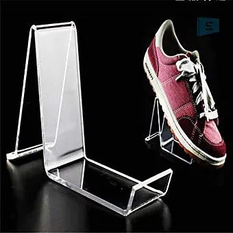 Porpoise Acrylic Shoe Stand/Mobile Clear Display Stand, 3MM