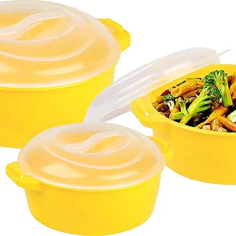 Porpoise Microwave Kitchen Food Storage Container Jar Bowl 3 Piece Spicy