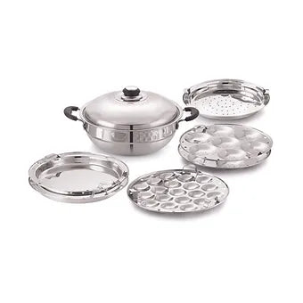 Anjali Fiesta Pro 4 in 1 Stainless Steel Multi Kadai Multipurpose with Lid