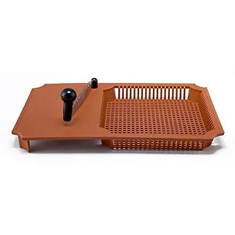 Anjali - Deluxe Fantastique Plastic Vegetable and Fruit Cutter - Brown/Silver