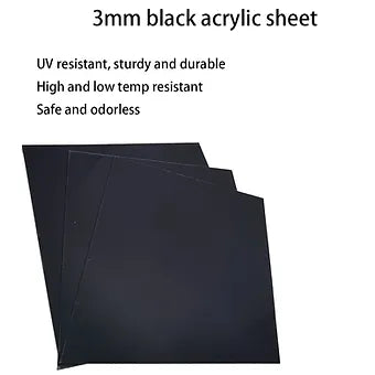 Porpoise DIY SHEET (2, Pack of Black 12 * 12 inch)