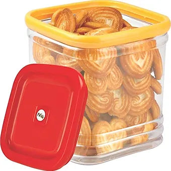 PORPOISE containers Airtight Kitchen Storage Set (Spring, Big), Pack of 6 RED