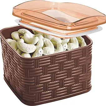 PORPOISE Six pc Jar & Container With Tray Gift Set (SR-06) (White/Brown)