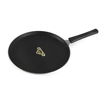 Anjali Nonstick Kitchenware Dosa Tawa Diamond Series, 11 in, Black