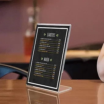 Acrylic Menu Sign Holder