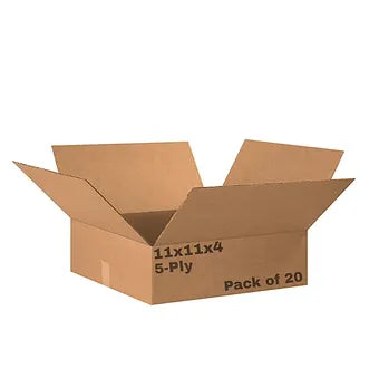 Porpoise 5-Ply 11x11x4 inch Corrugated Box Cardboard Packing Pack of 5 / 10 / 20