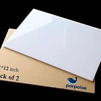 Porpoise DIY SHEET (Pack of 2, White, 12 * 12 inch)