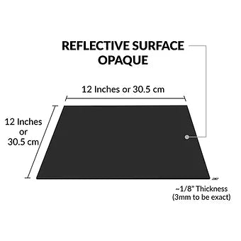 Porpoise DIY SHEET (2, Pack of Black 12 * 12 inch)