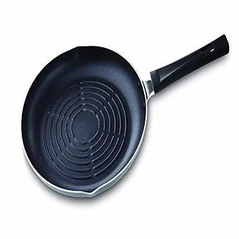 Anjali Diamond Dura Non Stick Grill Taper Pan 245mm, Aluminium, Grey