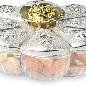 PORPOISE Silver Jar & Container with Lid 4 compartment Gift Set Glory (Mini/Big)