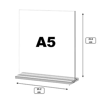 Acrylic Sliding menu card Holder