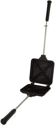 Anjali Deluxe Non-Stick 4 Cut Aluminium Sandwich Toaster Toast, Grill (Black)