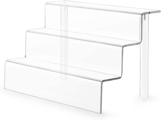 plastic display stand 3 step