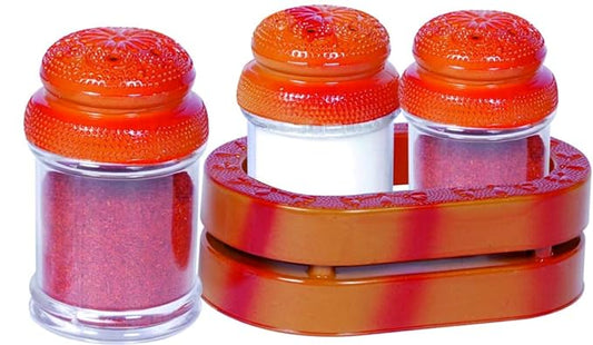 Porpoise Salt Pepper Shaker Spice Holder Condiment Set Holder Dispensers for Home & Kitchen Seasoning Shaker Spice Salt Paprika Pepper Cumin Powder Sugar Dispenser (Set of 2) (Rasoi)