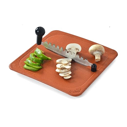 Anjali - FC04 Fantastique Plastic Vegetable and Fruit Cutter ( Large , Brown/Sil