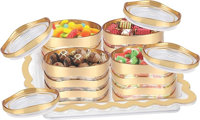 Porpoise Plastic Dry Fruit Box With Lid And Serving Tray, Storage Container - 50