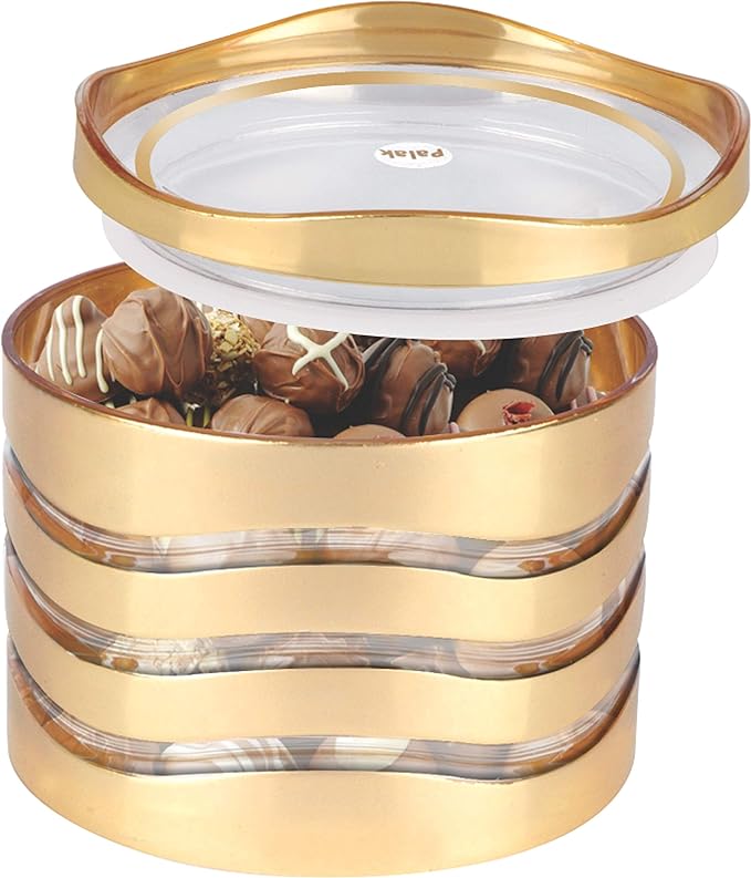 Porpoise Plastic Dry Fruit Box With Lid And Serving Tray, Storage Container - 50