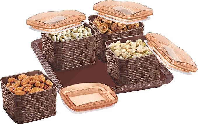 Porpoise Airtight Serving Tray Dry Fruit, Candy, Chocolate, Snacks Storage Box -