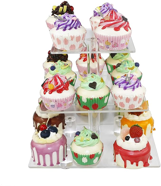 Birthday cake stand, design, cupcake, wooden & glass holder, affordable prices