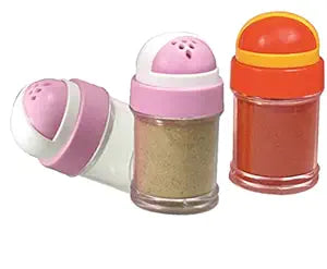 Porpoise Salt Pepper Shaker Spice Holder Condiment Set Holder Dispensers for Home & Kitchen Seasoning Shaker Spice Salt Paprika Pepper Cumin Powder Sugar Dispenser (Set of 2) (Tadka)