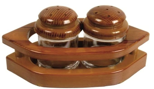 Porpoise Salt Pepper Shaker Spice Holder Condiment Set Holder Dispensers for Home & Kitchen Seasoning Shaker Spice Salt Paprika Pepper Cumin Powder Sugar Dispenser (Set of 2) (Blossom)