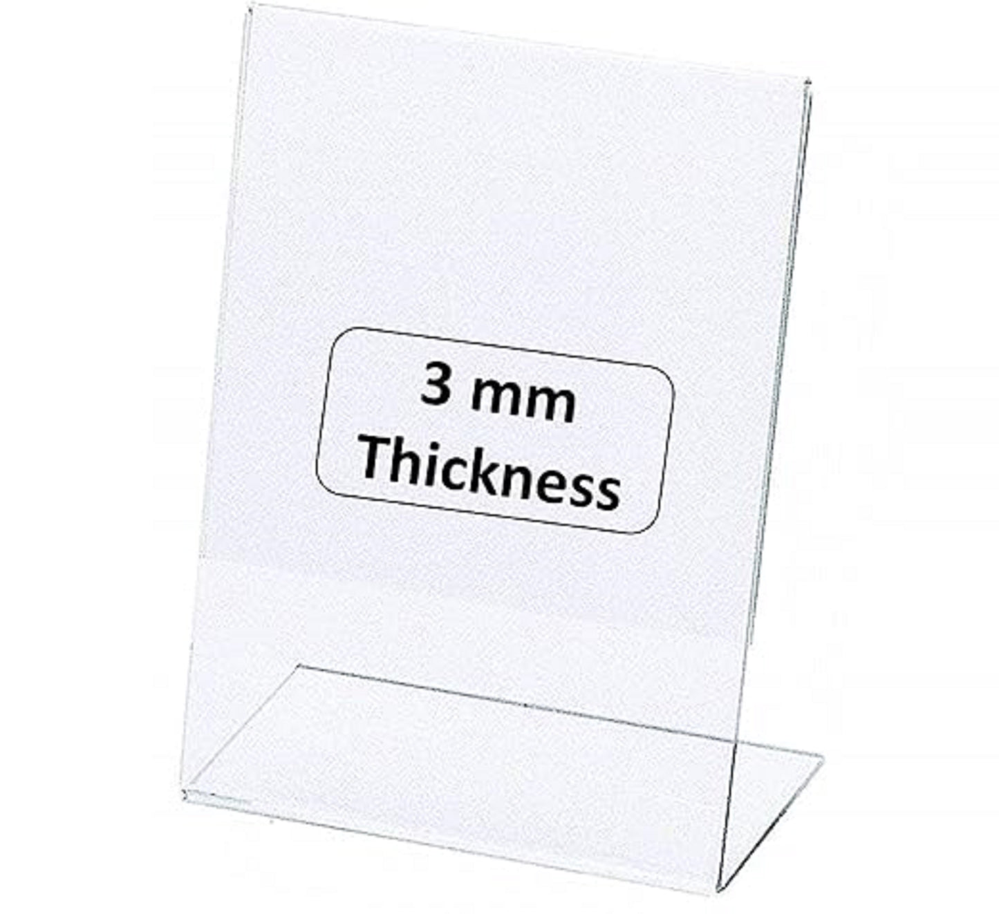 Acrylic Display Stand Card Holder A4 size Paper Holder Stand of 3 mm each